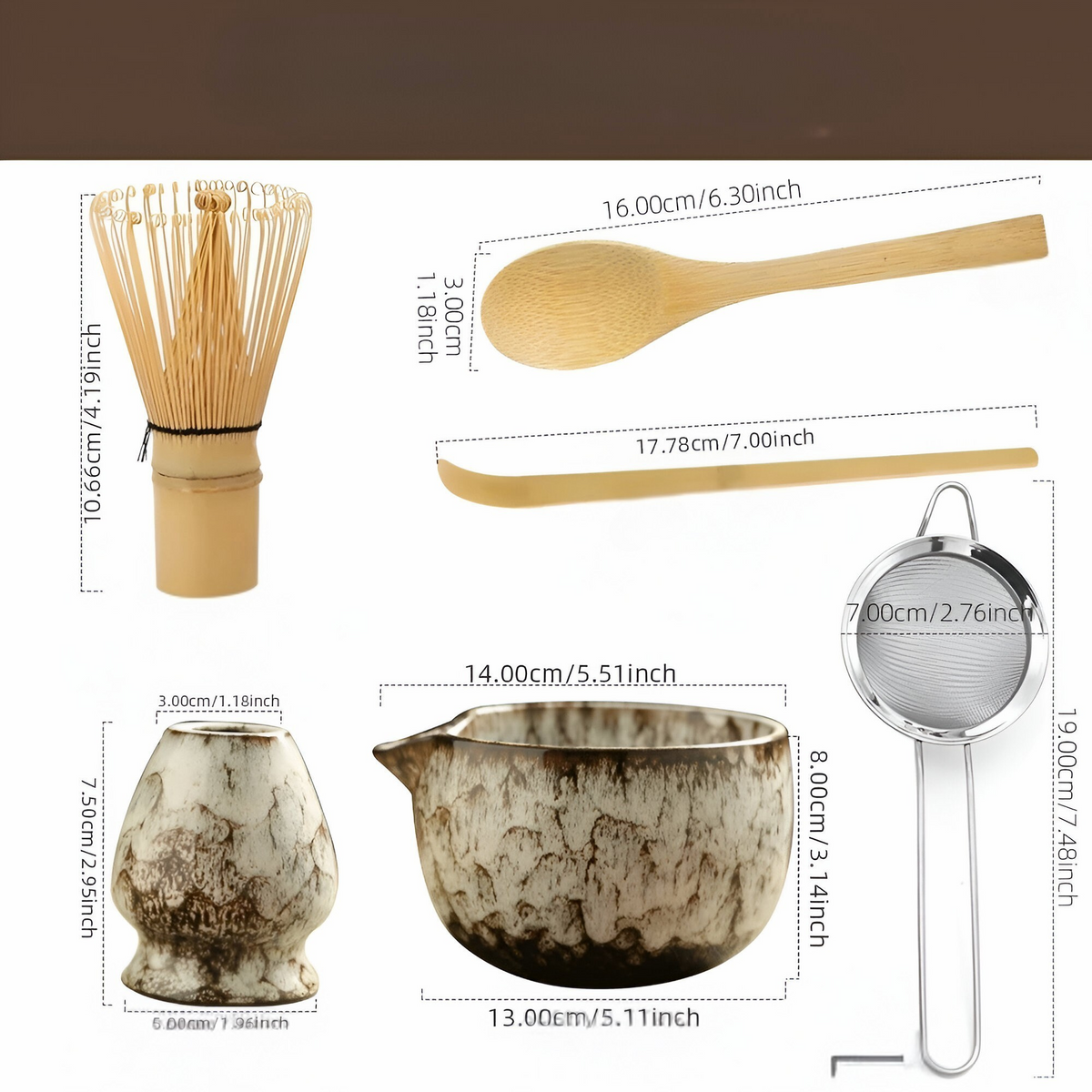 Matchira – Traditional Matcha Tea Preparation Set (6-Piece)