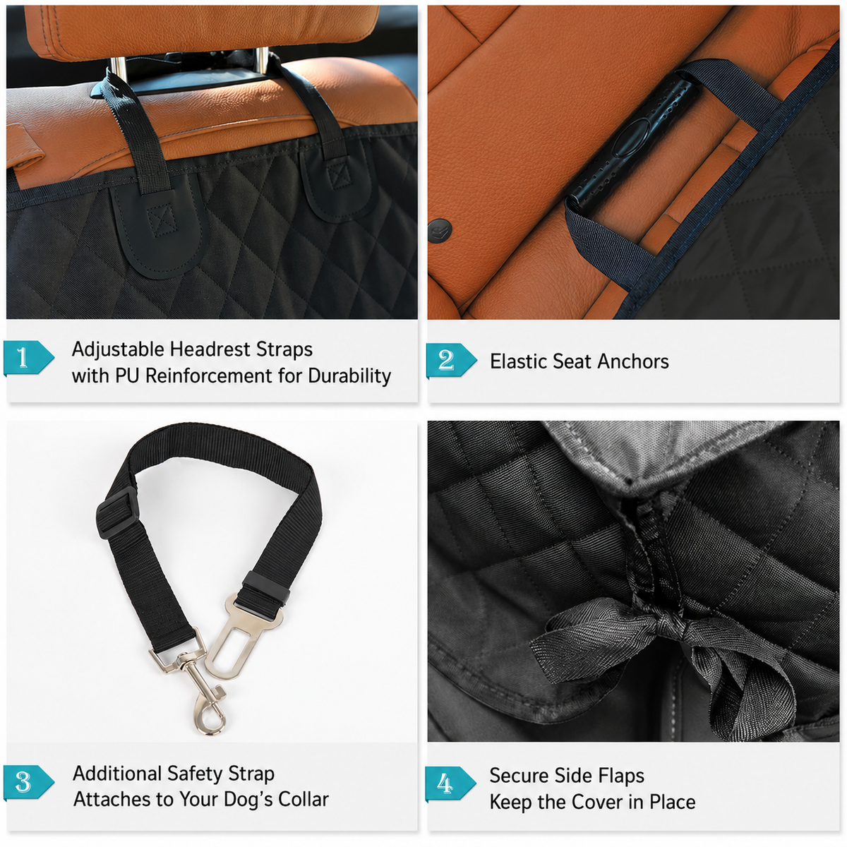 Waterproof Dog Car Seat Cover with Scratch-Resistant Design | Durable Protection for Your Vehicle