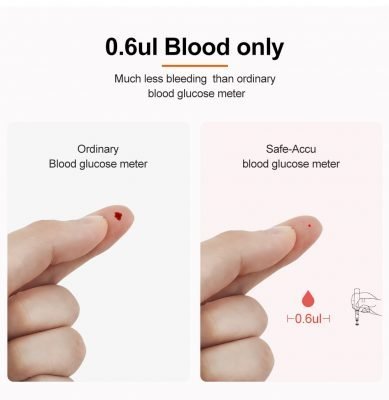 HealthTrack | Blood Glucose Meter with 100 Test Strips | Accurate Monitoring for Health Management