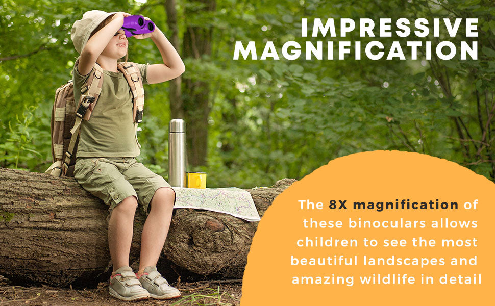 Explorer's Choice | Kids Binoculars with 8x21 Magnification | Lightweight & Shockproof for Outdoor Adventures