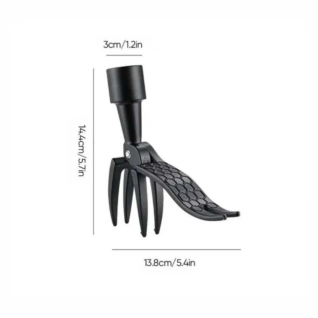 Manual Garden Weed Puller Attachment Head – Heavy-Duty Steel Claw for Extracting Weeds with Roots – Fits Adjustable Poles – for Lawn Bed