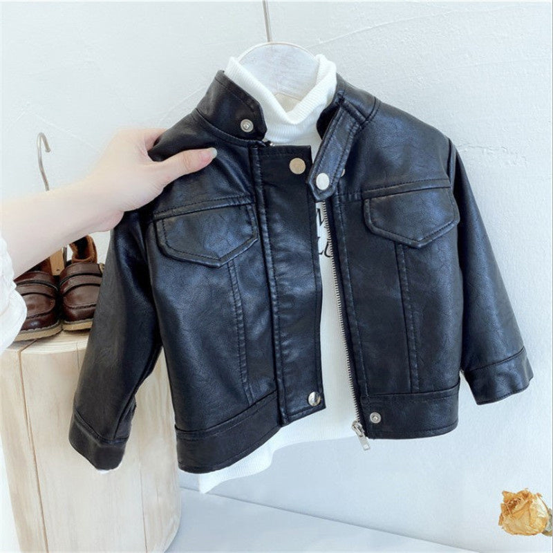 Ortekor Classic Collection | Boys Jacket with Zip Closure | Stylish PU Leather for All Seasons
