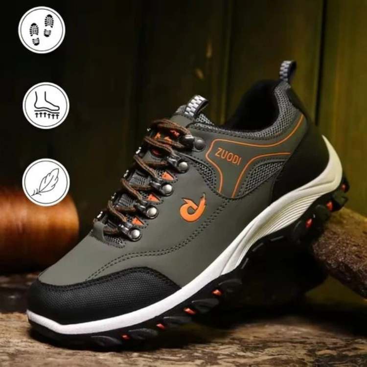 Orthopedic Hiking Shoes for Men & Women with Arch Support & Pain Relief, Wide Toe Box Sneakers for All-Day Comfort, Breathable Walking Shoes