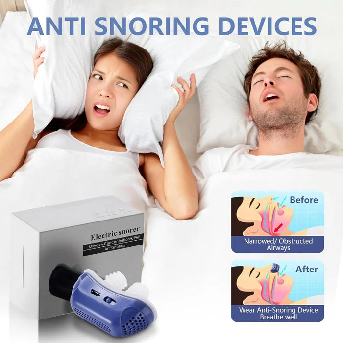 Compact Sleep Apnea Relief Device – Maskless Airway Support for Travel & Home Use | Portable Breathing Aid for Snoring & Sleep Quality