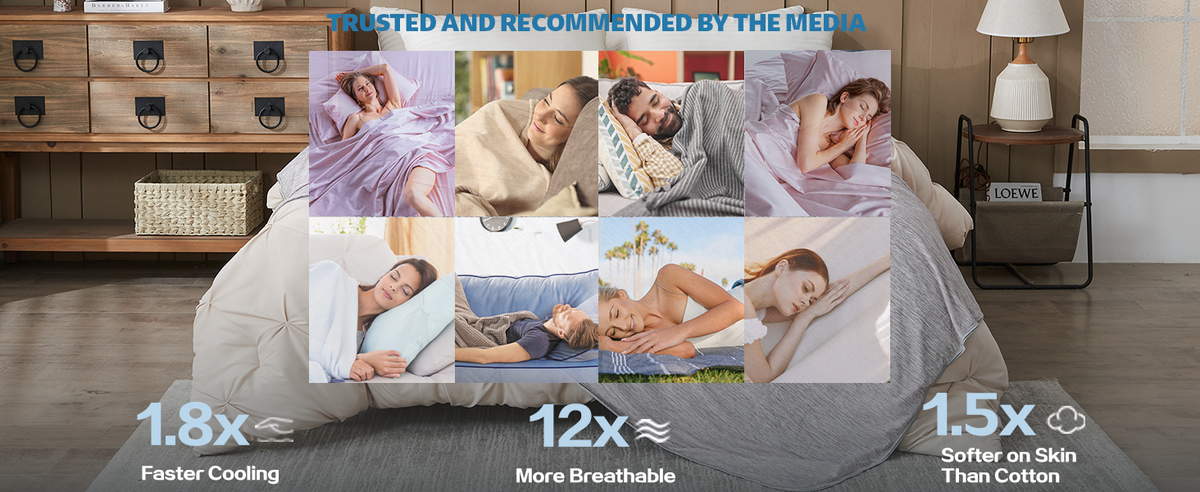 ChillWave | Cooling Blanket with Breathable Fabric | Lightweight & Soft for Hot Sleepers