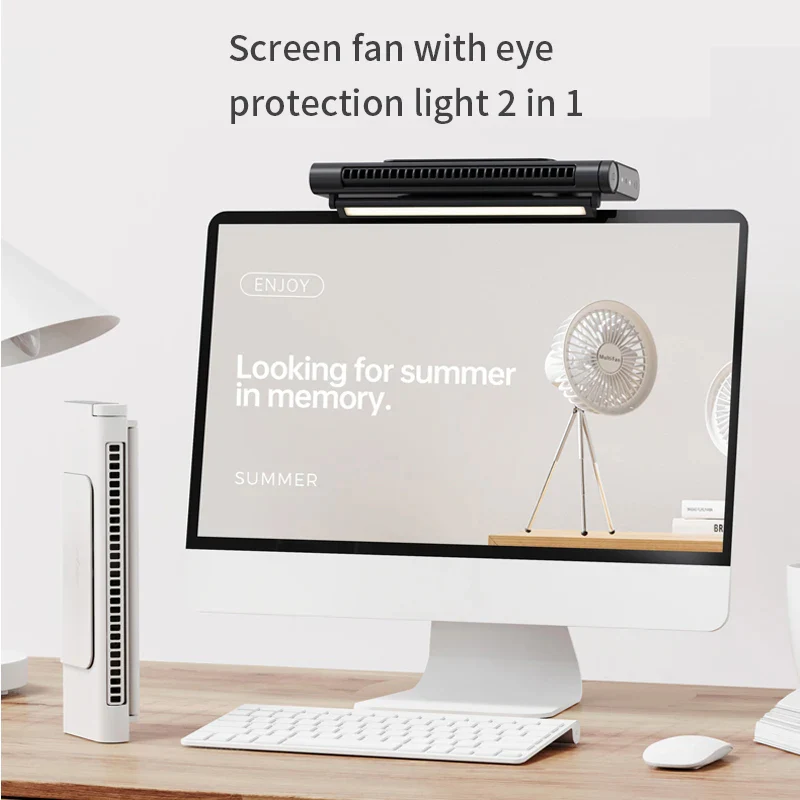 Compact USB Desk Fan | Bladeless Design with Adjustable Airflow | Quiet Cooling Solution for Workspaces