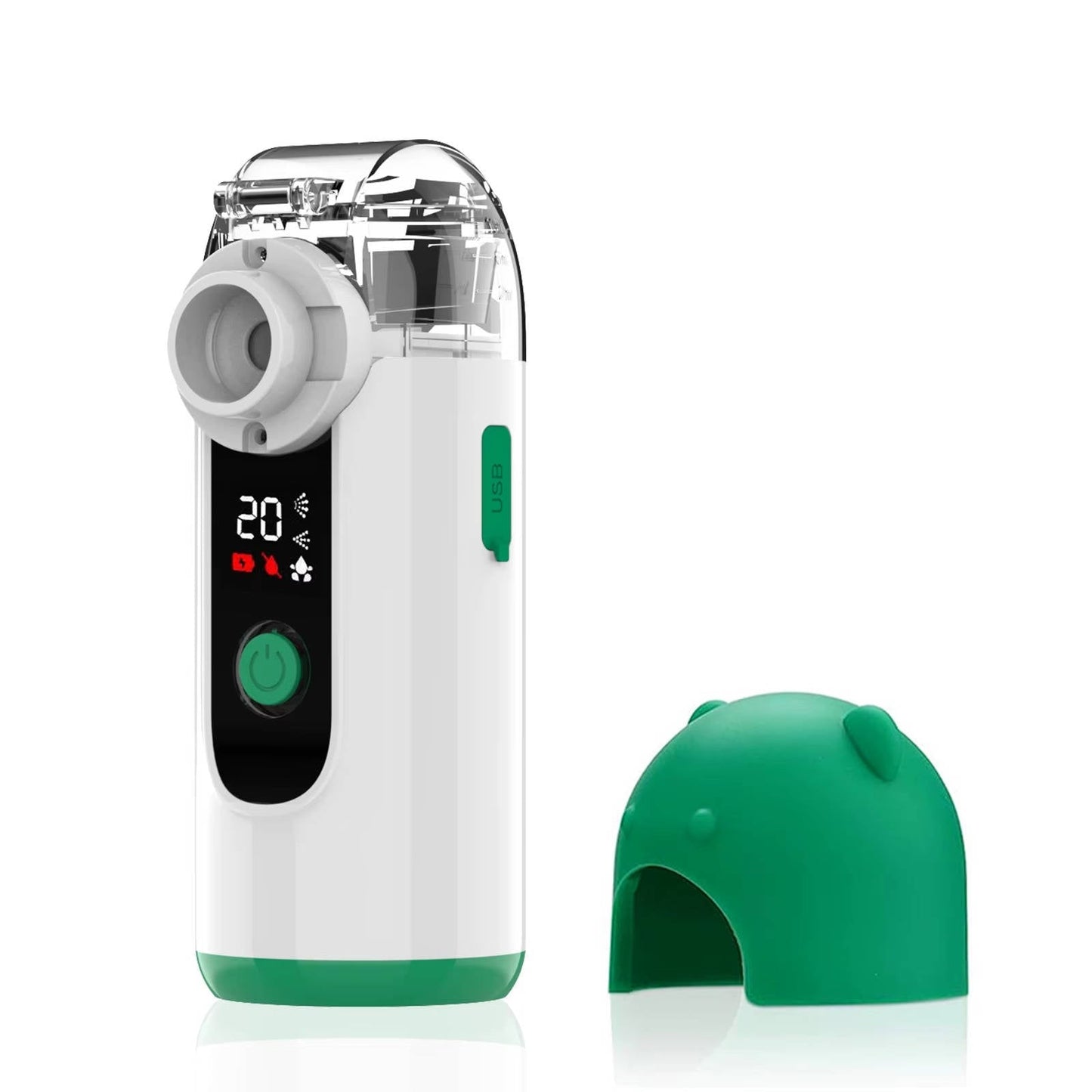 Compact USB Rechargeable Mist Inhaler with Digital Display