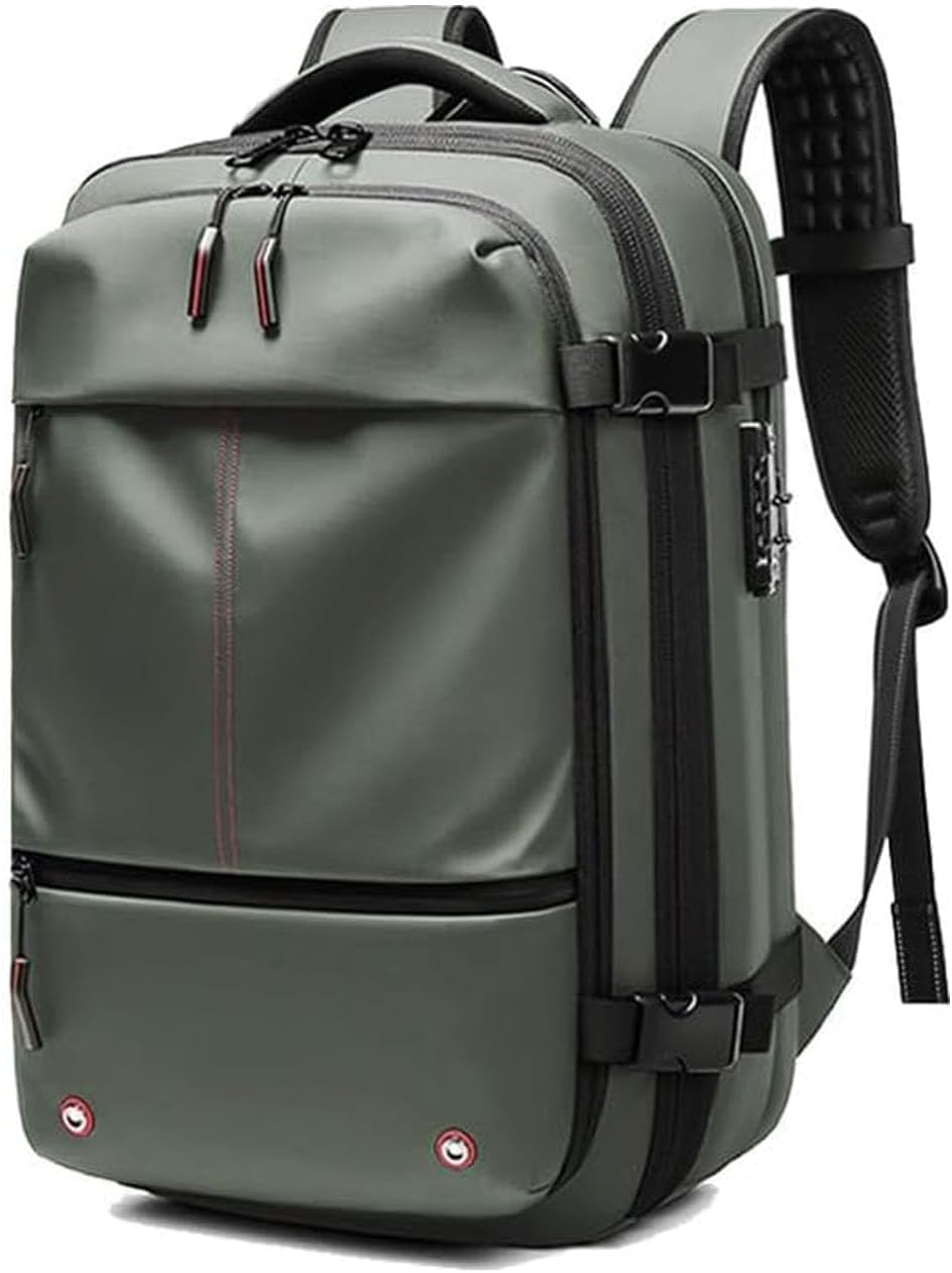 Versatile Travel Backpack | Expandable Compression Design with Anti-Theft Lock | Water-Repellent for Secure Storage