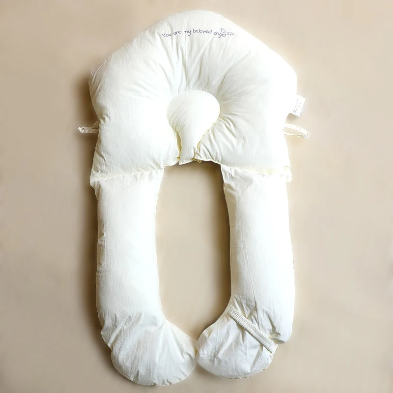 Infant Head Support Sleep Pillow – Ergonomic Cotton Cushion for Newborns & Toddlers – Cradle & Crib Pillow with Memory Fiber Fill