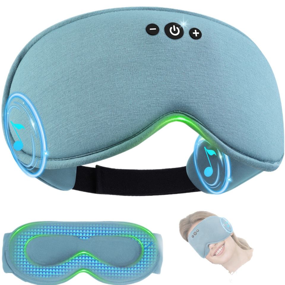 Serenity Sleep | Bluetooth 3D Eye Mask with Light Blocking & Music Playback | Comfortable Design for Restful Sleep