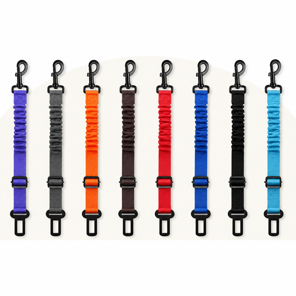 Ortekor Adjustable Shock-Absorbing Dog Car Seat Belt
