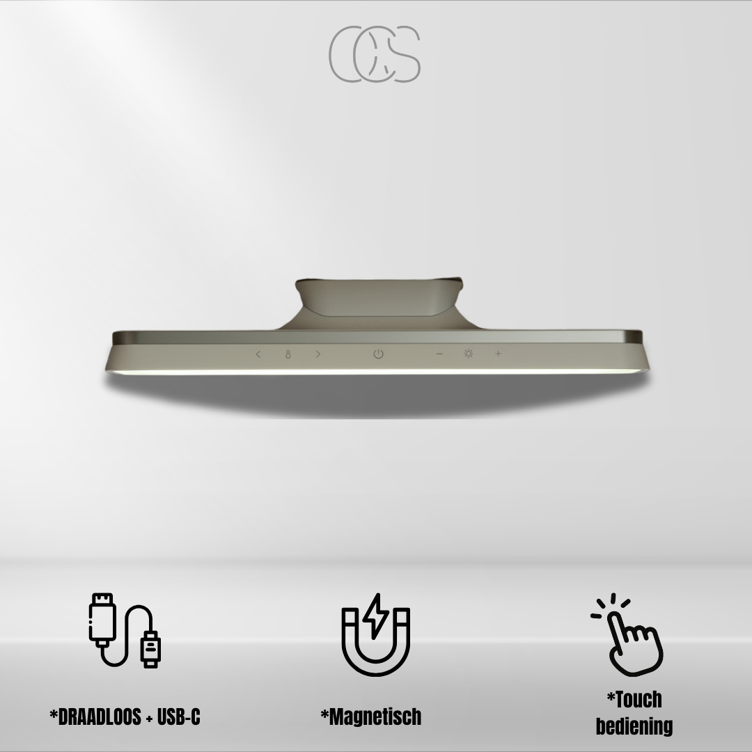 Rechargeable Magnetic LED Wall Light 12 Inch Aluminum Touch Dimmer Bedside Reading Lamp Portable Battery-Powered Under Cabinet Task Lighting