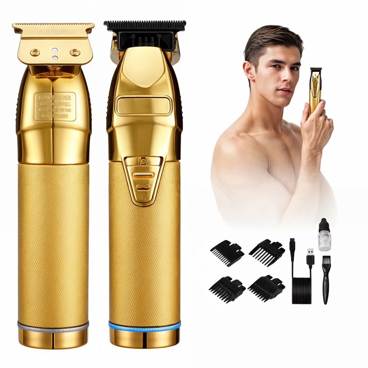 Professional Hair Clipper | Adjustable Trimmer for Men with Ergonomic Design | Versatile Grooming for All Hair Types