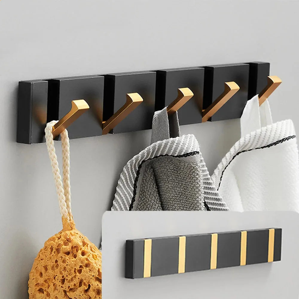 Sleek Space-Saving Wall Hook with Foldable Design