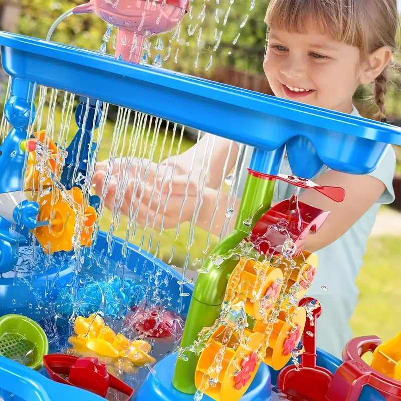 Outdoor Play Table | All-in-One Sand and Water Table with Multi-Section Design | Engaging Play for Kids