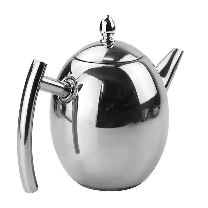 Sturdy Metal Teapot Classic Kitchen Essentials