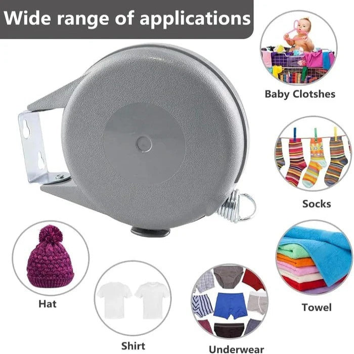 Space Saving Folding Clothes Line with 360 Spin