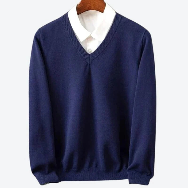 Soft Crew Neck Cashmere Sweater for Men