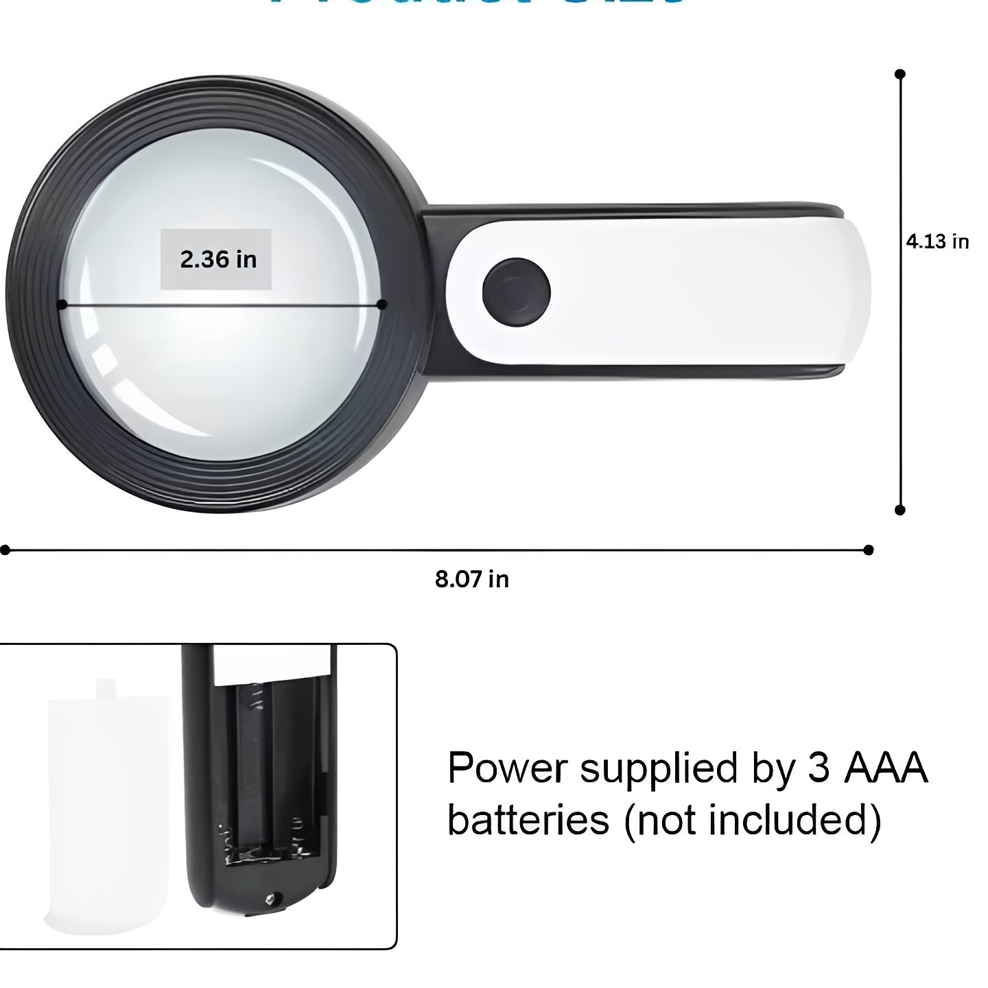 Portable LED Magnifying Glass Set