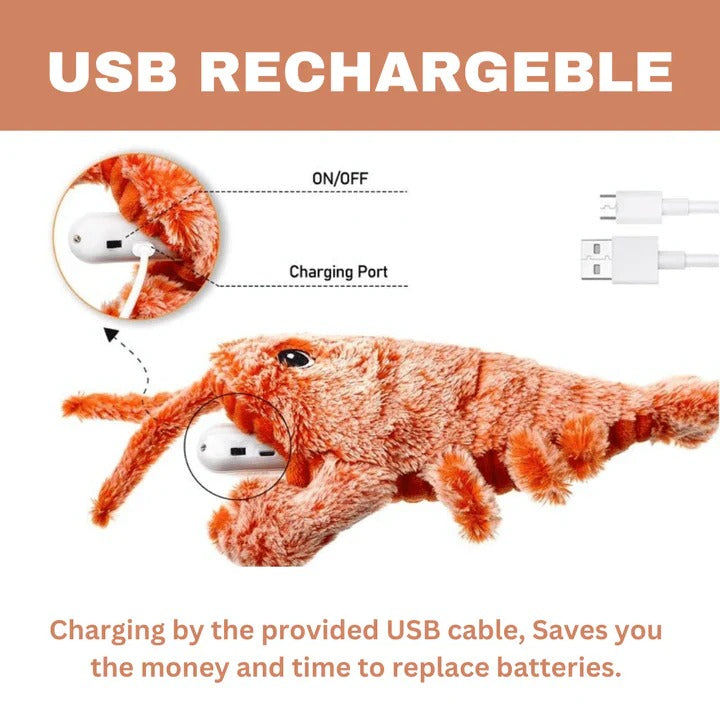 Fun Moving Lobster Dog Toy with Sensor Activation