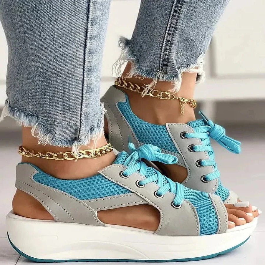 Comfortable High Heel Cutout Sandals with Soft Insoles