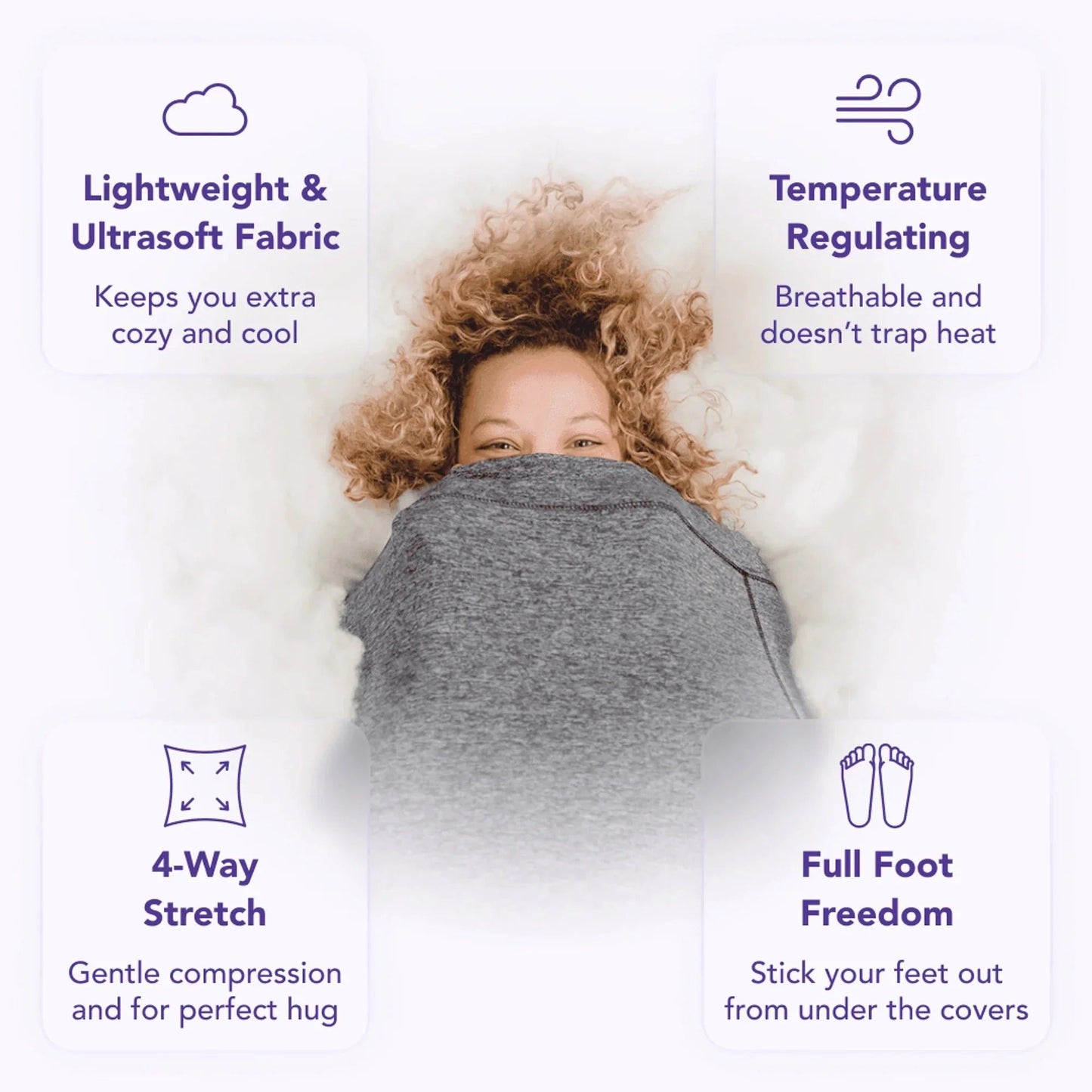 Cozy Adult Sleep sack Wearable Blanket Onesie