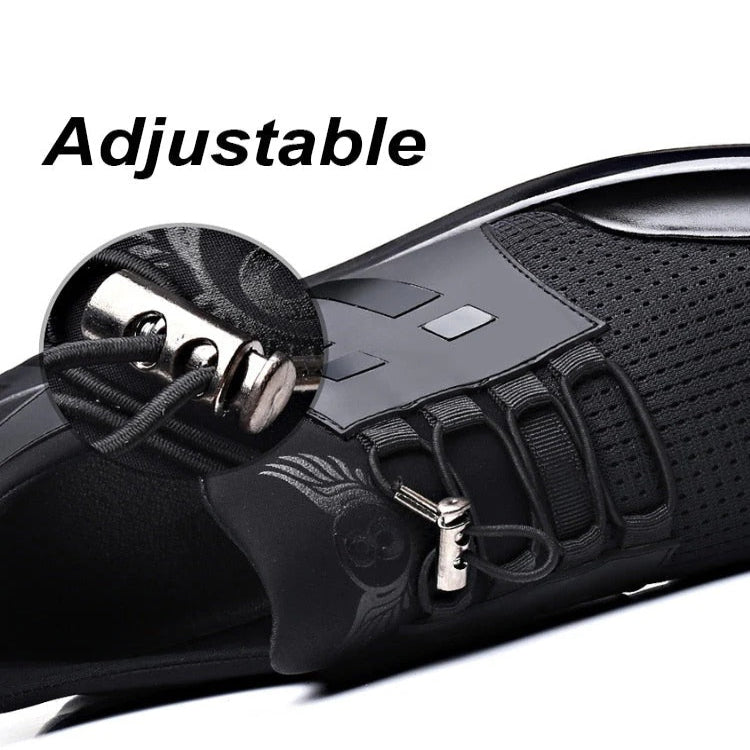 Comfortable Men's Leather Shoes with Arch Support