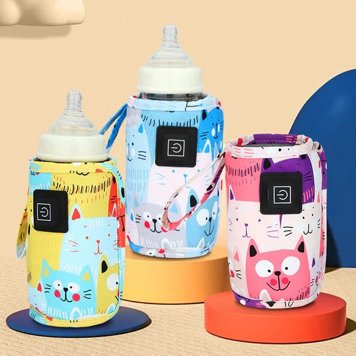 Compact Travel Baby Bottle Heater with 3 Temperature Controls