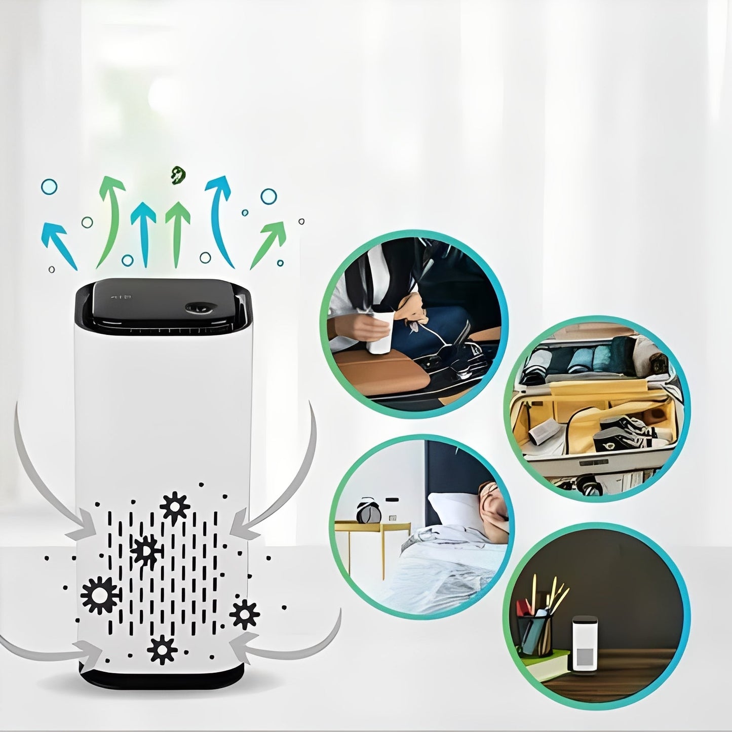 Portable Pet Air Purifier with HEPA Filter