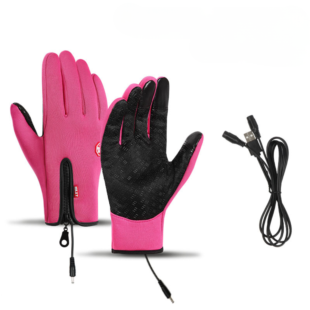 Warm‘Grip | Anti-Slip Heated Winter Gloves with Adjustable Heat Settings | Weather-Resistant for Outdoor Comfort