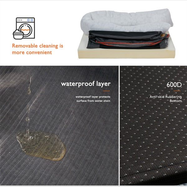 Large Orthopedic Dog Bed with Removable Cover