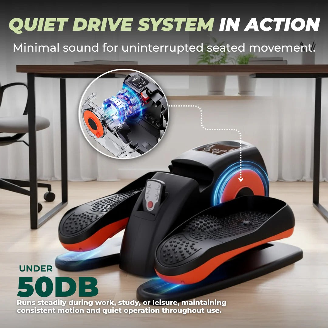 Space Saving Mini Pedal Exercise Machine with Display