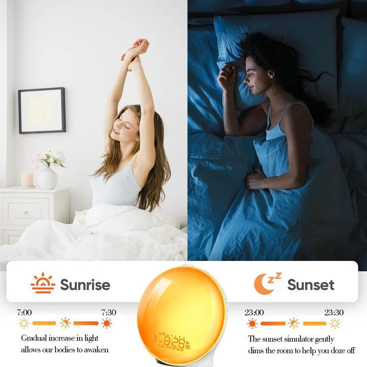 Wake Up Light Alarm Clock with Soothing Sounds