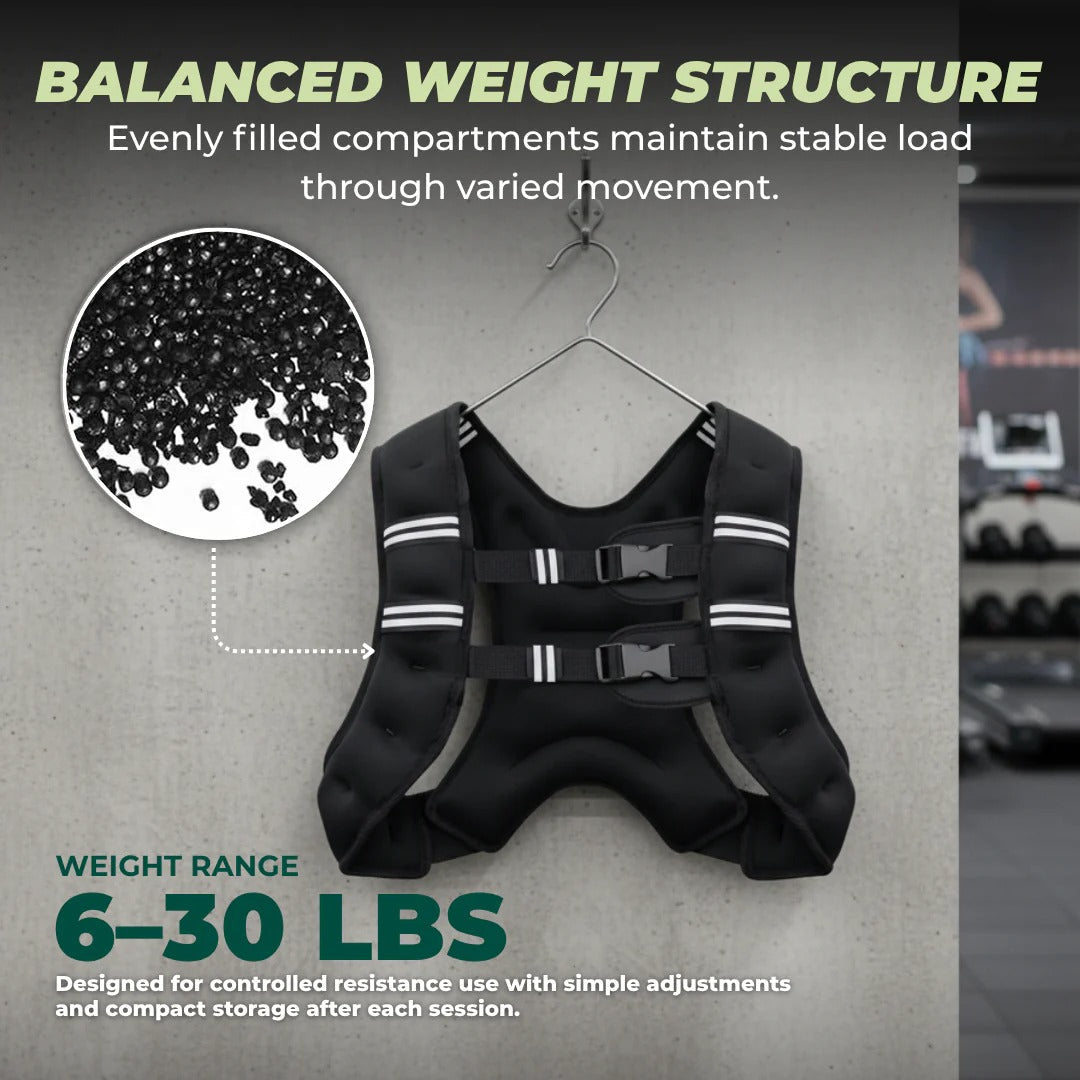 Adjustable Weighted Fitness Vest for Men and Women