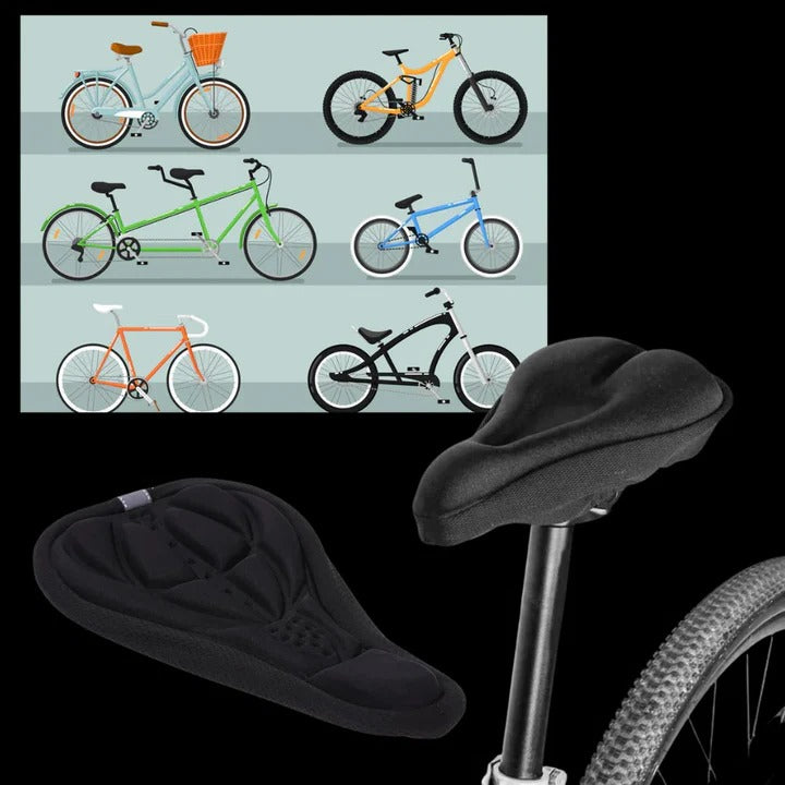 Comfort Gel Bike Seat Cushion with Shock Absorption