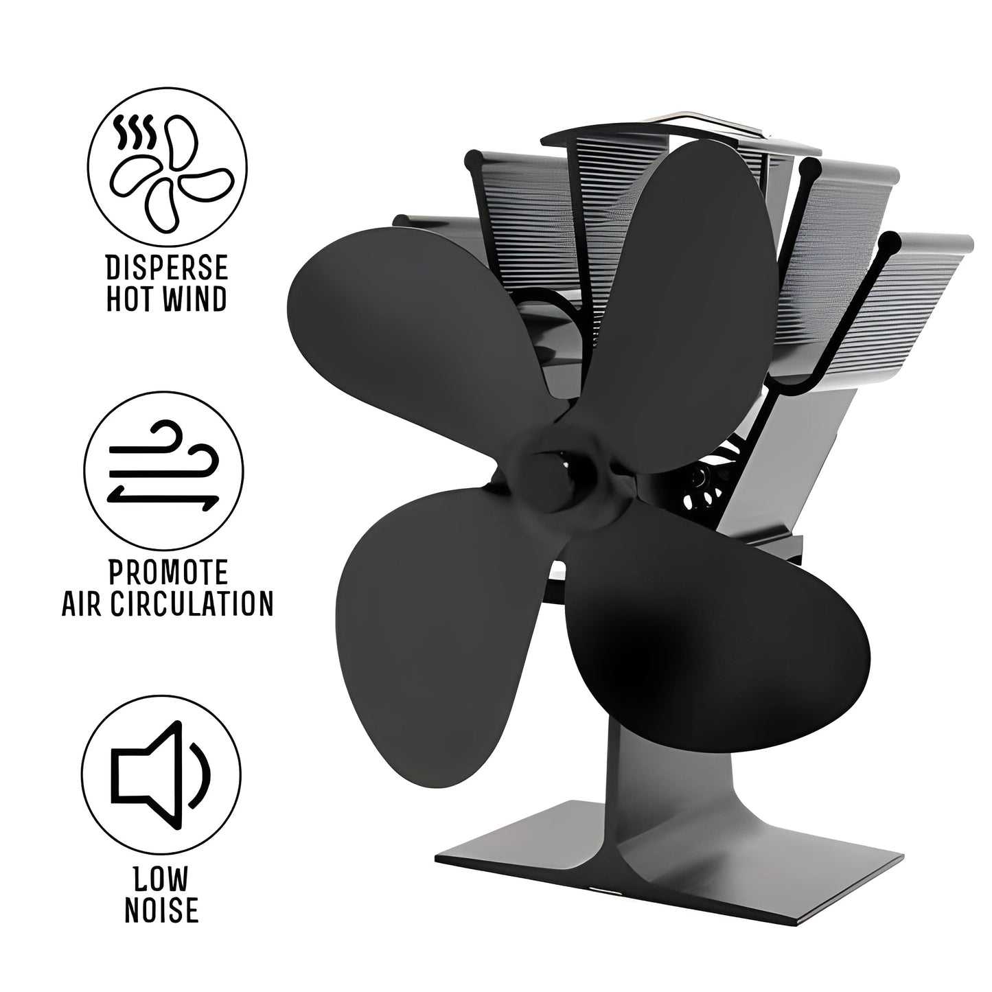 Efficient Heat Powered Fireplace Blower Fan