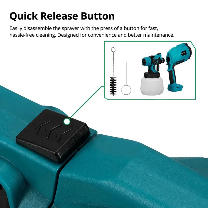 Portable Electric Paint Gun with Adjustable Nozzle