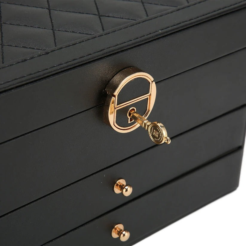 Chic Multi-Layer Jewelry Organizer with Pull-Out Drawers for Easy Access