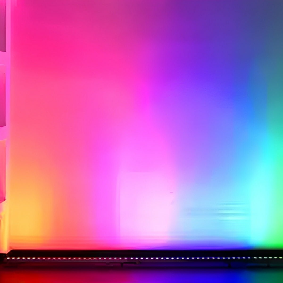 Outdoor Linear RGB Accent Light 39 in Aluminum Waterproof Multicolor Facade Garden Architectural Illumination for Pathways Walls Terraces Co