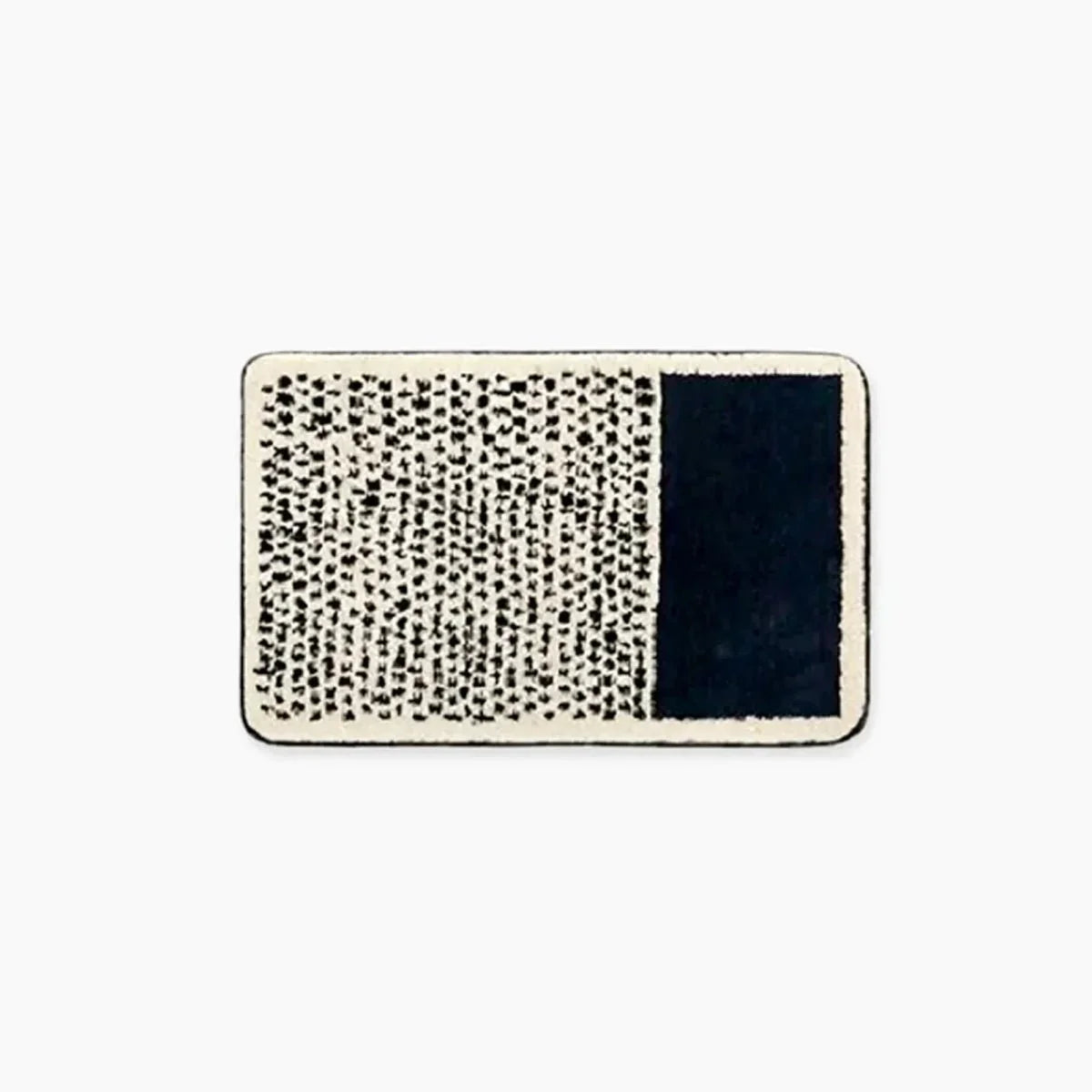 Abstract Modern Bathroom Rug with Non-Slip Backing – Soft Polyester & Acrylic Mat for Contemporary Bath Decor – Machine Washable Floor Mat