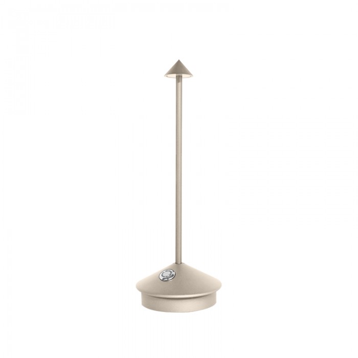 Cordless LED Accent Light 12 in Tall Rechargeable Battery Powered Dimmable Warm Glow Metal Construction Patio Dining Bedside Use