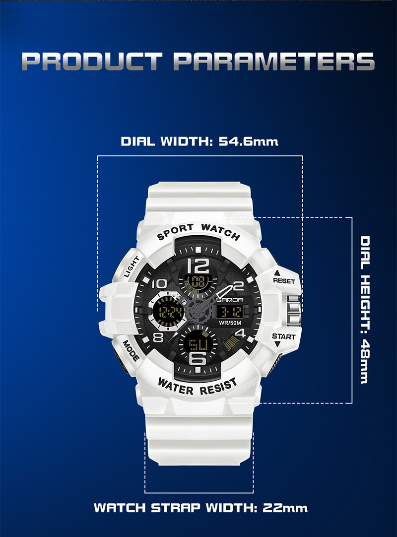 Adventure Gear | Military Digital Watch with Waterproof Design | Durable Timepiece for Outdoor Enthusiasts
