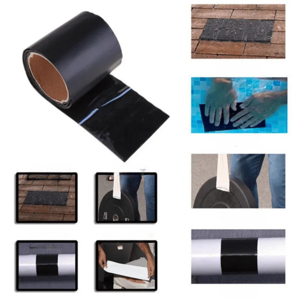 Self-Adhesive Waterproof Repair Tape for Pipes, Roofs & Gutters – Flexible Heavy-Duty Sealing Strip for Indoor & Outdoor Use
