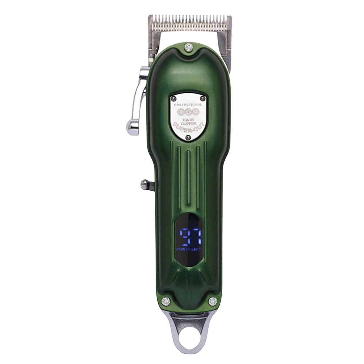 Cordless Pet Grooming Clippers with Quiet Motor & Steel Blades for Dogs & Cats – Rechargeable Trimmer Kit with LED Display
