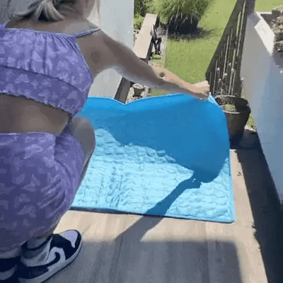 Cooling Dog Bed | Pressure-Activated Cooling Pad for Instant Relief - Lightweight & Portable for Dogs