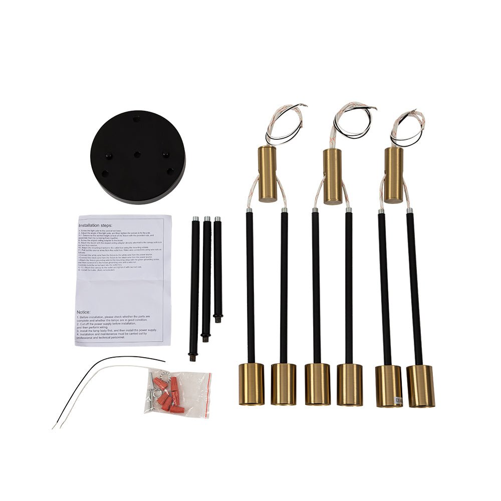 Semi-Flush Sputnik Ceiling Light with Adjustable Multi-Arm Design in Black Metal – Modern Ambient Fixture for Living Rooms, Dining Areas, Be