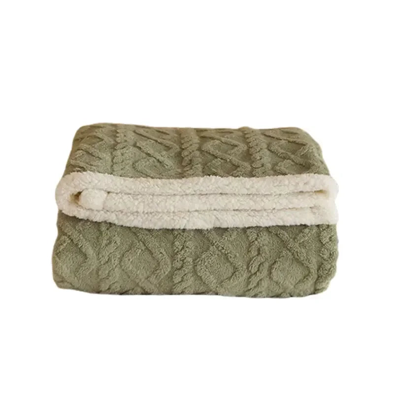 Reversible Sherpa Fleece Throw Blanket – Plush Double-Sided Winter Bedding for Couch, Bed & Sofa