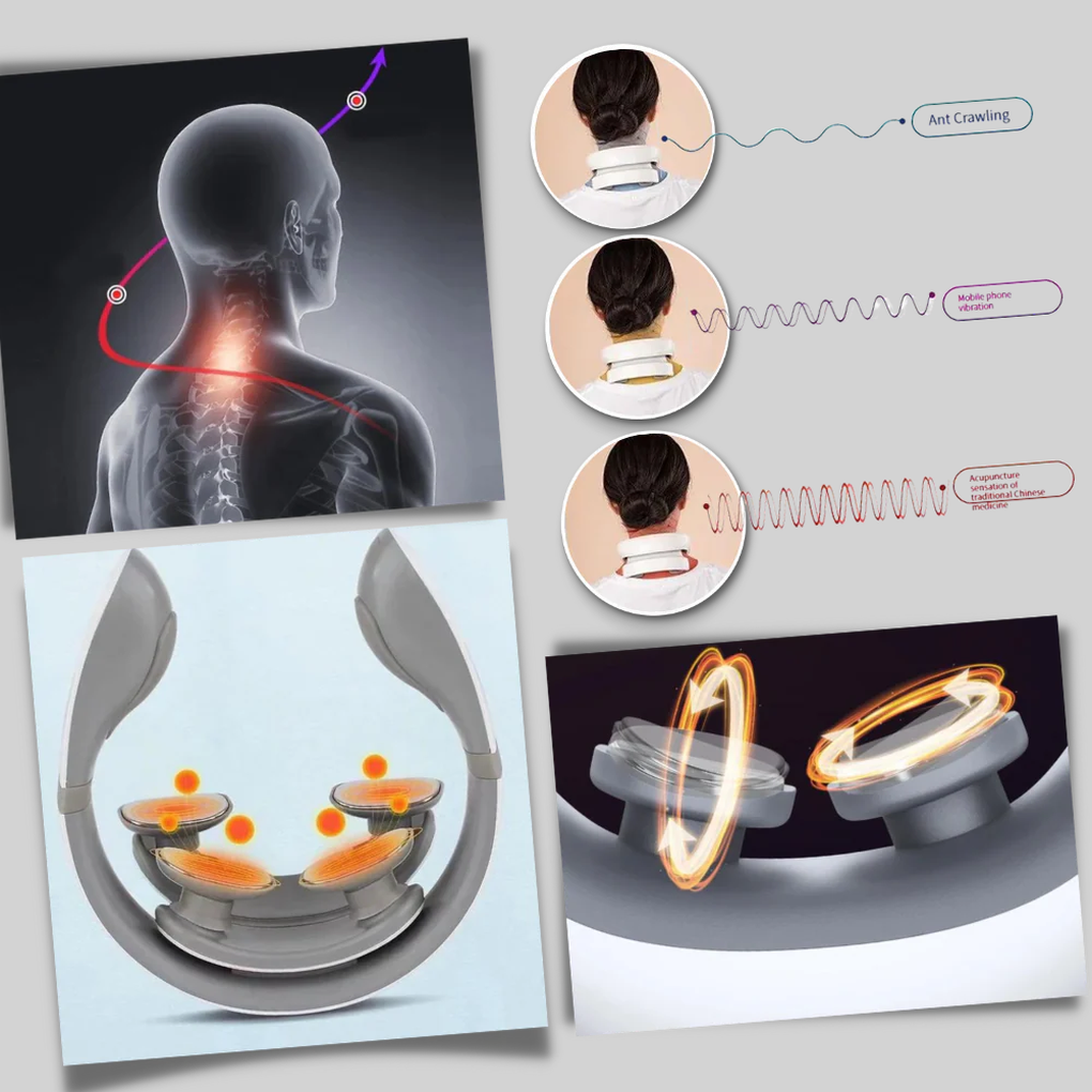 Electric Neck and Shoulder Massager with Adjustable Strength | Shiatsu Relief for Tension and Relaxation
