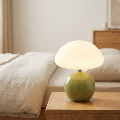 CAPLORA – Modern Mushroom Table Lamp for Gentle Ambient Glow