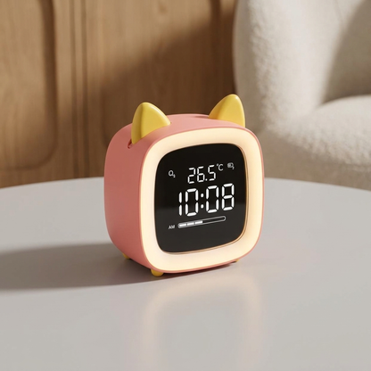 SNOOZETAIL – Animal LED Alarm Clock Night Light for Peaceful Bedtimes
